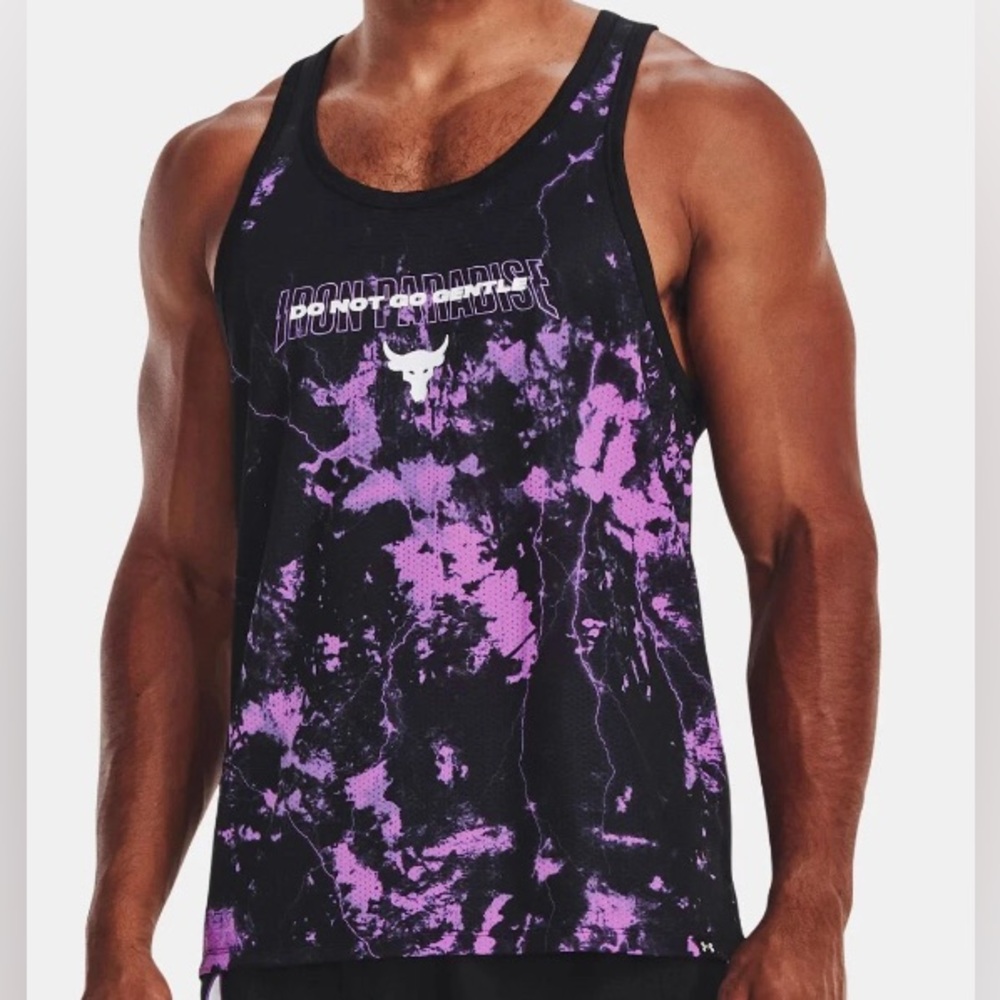 Under Armour UA Men's Project Rock "Do Not Go Gentle" Mesh Tank Top